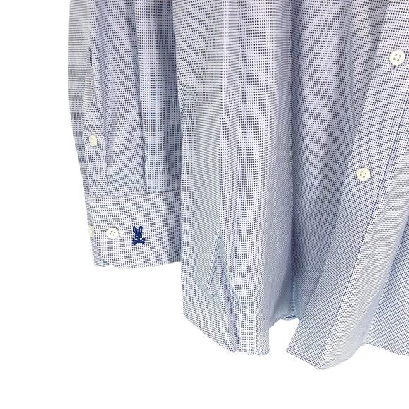 Psycho Bunny by Robert Godley Casual Dress Shirt 17.5 34/35 Modern Fit Stretch - Picture 4 of 7